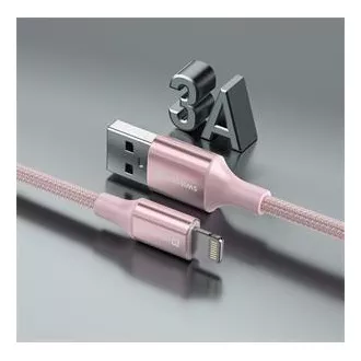 SWISSTEN DATENKABEL TEXTIL II USB / LIGHTNING 1,5 M ROSA SWISSTEN DATENKABEL TEXTIL II USB / LIGHTNING 1,5 M ROSA