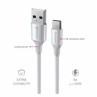 SWISSTEN DATENKABEL TEXTIL II USB / USB-C 1.5 M WEISS SWISSTEN DATENKABEL TEXTIL II USB / USB-C 1.5 M WEISS