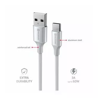SWISSTEN DATENKABEL TEXTIL II USB / USB-C 1.5 M WEISS SWISSTEN DATENKABEL TEXTIL II USB / USB-C 1.5 M WEISS