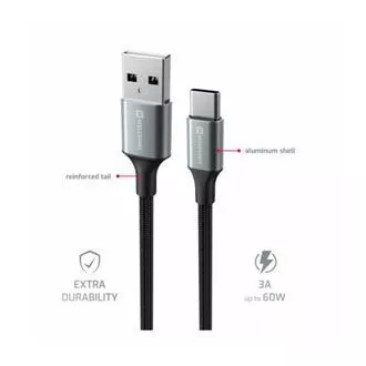 SWISSTEN DATENKABEL TEXTIL II USB / USB-C 1,5 M SCHWARZ SWISSTEN DATENKABEL TEXTIL II USB / USB-C 1,5 M SCHWARZ