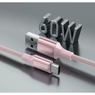 SWISSTEN DATENKABEL TEXTIL II USB / USB-C 1,5 M ROSA SWISSTEN DATENKABEL TEXTIL II USB / USB-C 1,5 M ROSA