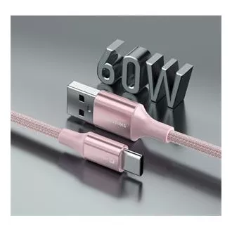 SWISSTEN DATENKABEL TEXTIL II USB / USB-C 1,5 M ROSA SWISSTEN DATENKABEL TEXTIL II USB / USB-C 1,5 M ROSA