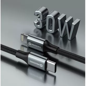 SWISSTEN DATENKABEL TEXTIL II USB-C / LIGHTNING 1,5 M SCHWARZ SWISSTEN DATENKABEL TEXTIL II USB-C / LIGHTNING 1,5 M SCHWARZ