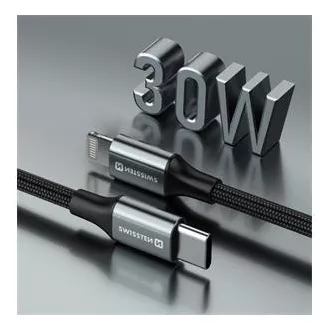 SWISSTEN DATENKABEL TEXTIL II USB-C / LIGHTNING 1,5 M SCHWARZ SWISSTEN DATENKABEL TEXTIL II USB-C / LIGHTNING 1,5 M SCHWARZ