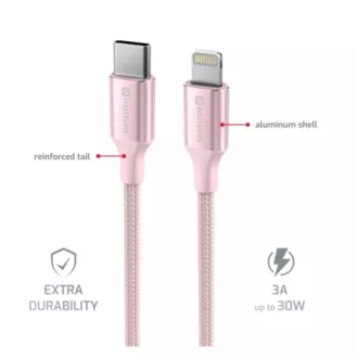 SWISSTEN DATENKABEL TEXTIL II USB-C / LIGHTNING 1,5 M ROSA SWISSTEN DATENKABEL TEXTIL II USB-C / LIGHTNING 1,5 M ROSA