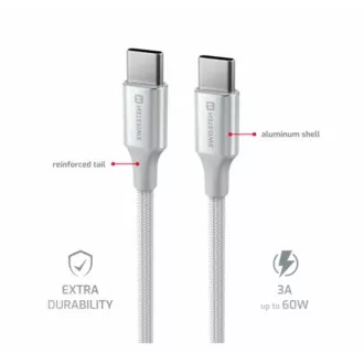 SWISSTEN DATENKABEL TEXTIL II USB-C / USB-C 1.5 M WEISS SWISSTEN DATENKABEL TEXTIL II USB-C / USB-C 1.5 M WEISS