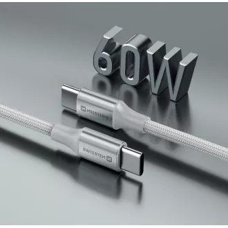 SWISSTEN DATENKABEL TEXTIL II USB-C / USB-C 1.5 M WEISS SWISSTEN DATENKABEL TEXTIL II USB-C / USB-C 1.5 M WEISS