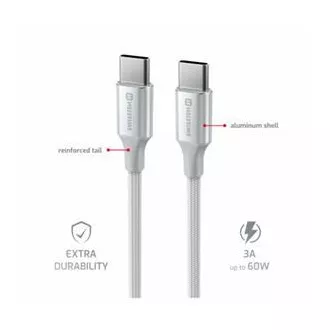 SWISSTEN DATENKABEL TEXTIL II USB-C / USB-C 1.5 M WEISS SWISSTEN DATENKABEL TEXTIL II USB-C / USB-C 1.5 M WEISS