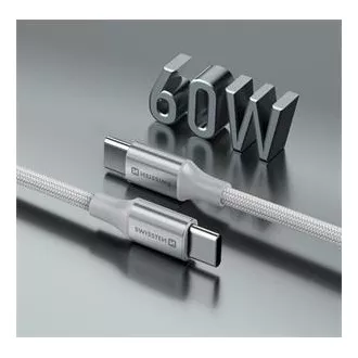 SWISSTEN DATENKABEL TEXTIL II USB-C / USB-C 1.5 M WEISS SWISSTEN DATENKABEL TEXTIL II USB-C / USB-C 1.5 M WEISS