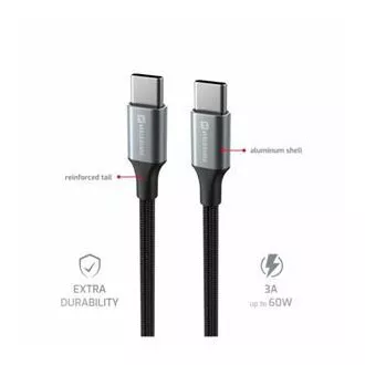SWISSTEN DATENKABEL TEXTIL II USB-C / USB-C 1,5 M SCHWARZ SWISSTEN DATENKABEL TEXTIL II USB-C / USB-C 1,5 M SCHWARZ