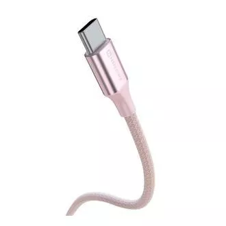 SWISSTEN DATENKABEL TEXTIL II USB-C / USB-C 1,5 M ROSA