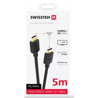 SWISSTEN HDMI auf HDMI 4K 60Hz 5.0 M PVC Kabel