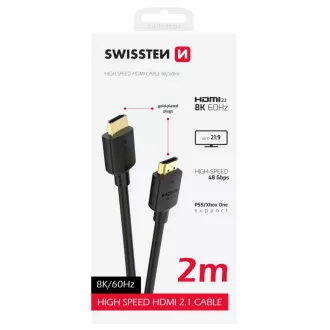 SWISSTEN HDMI auf HDMI 8K 60Hz 2.0 M PVC Kabel