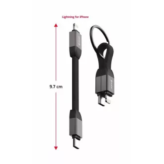 SWISSTEN MAGNETISCHER SCHLÜSSELANHÄNGER KABEL USB-C / LIGHTNING 9,7 CM SWISSTEN MAGNETISCHER SCHLÜSSELANHÄNGER KABEL USB-C / LIGHTNING 9,7 CM