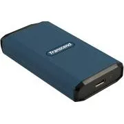 Transcend ESD410C 2TB, USB 20Gbps Typ C, Externe langlebige SSD (3D NAND flash), 2000MB/R, 2000MB/W, blau