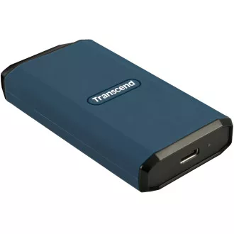 Transcend ESD410C 2TB, USB 20Gbps Typ C, Externe langlebige SSD (3D NAND flash), 2000MB/R, 2000MB/W, blau