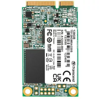 TRANSCEND MSA220S 128GB mSATA SSD, SATA III 6Gb/s (3D TLC), 560MB/s R, 500MB/s W TRANSCEND MSA220S 128GB mSATA SSD, SATA III 6Gb/s (3D TLC), 560MB/s R, 500MB/s W