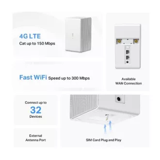 MERCUSYS MB110-4G - N300Mbps Wireless LTE Modem und Router