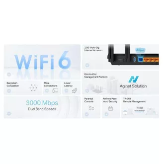 TP-Link EX510 Pro - AX3000 Multi-Gigabit Wi-Fi 6 Router, 4x GLAN, 1x 2.5GWAN, TR-069, USB 3.0, WPA3, EasyMesh TP-Link EX510 Pro - AX3000 Multi-Gigabit Wi-Fi 6 Router, 4x GLAN, 1x 2.5GWAN, TR-069, USB 3.0, WPA3, EasyMesh