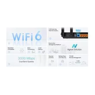 TP-Link EX510 Pro - AX3000 Multi-Gigabit Wi-Fi 6 Router, 4x GLAN, 1x 2.5GWAN, TR-069, USB 3.0, WPA3, EasyMesh TP-Link EX510 Pro - AX3000 Multi-Gigabit Wi-Fi 6 Router, 4x GLAN, 1x 2.5GWAN, TR-069, USB 3.0, WPA3, EasyMesh