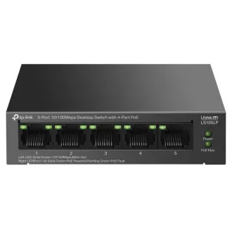 TP-Link LS105LP Switch 1x LAN, 4x LAN mit PoE, 41W TP-Link LS105LP Switch 1x LAN, 4x LAN mit PoE, 41W