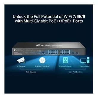 TP-Link SG3218XP-M2 Switch 8x 2.5GLan/PoE, 8x 2.5GLan, 2x 10GSFP , 240W, Omada SDN TP-Link SG3218XP-M2 Switch 8x 2.5GLan/PoE, 8x 2.5GLan, 2x 10GSFP , 240W, Omada SDN