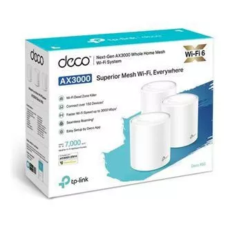 TP-Link Deco X60(1-Pack) - AX5400 Mesh Wi-Fi 6 System für Smart Home - HomeCare - (1-Pack) TP-Link Deco X60(1-Pack) - AX5400 Mesh Wi-Fi 6 System für Smart Home - HomeCare - (1-Pack)