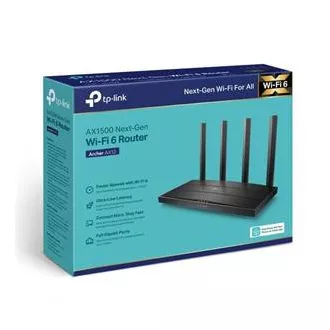 TP-Link Archer AX12 - AX1500 WiFi 6 Router , 3 x GLAN, 1x GWAN, 2.4/5GHz , WPA3, MU-MIMO, Beamforming TP-Link Archer AX12 - AX1500 WiFi 6 Router , 3 x GLAN, 1x GWAN, 2.4/5GHz , WPA3, MU-MIMO, Beamforming