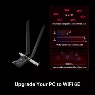 TP-Link Archer TXE72E - AXE5400 Wi-Fi 6E Bluetooth 5.3 PCIe Adapter TP-Link Archer TXE72E - AXE5400 Wi-Fi 6E Bluetooth 5.3 PCIe Adapter