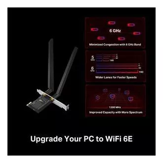 TP-Link Archer TXE72E - AXE5400 Wi-Fi 6E Bluetooth 5.3 PCIe Adapter TP-Link Archer TXE72E - AXE5400 Wi-Fi 6E Bluetooth 5.3 PCIe Adapter
