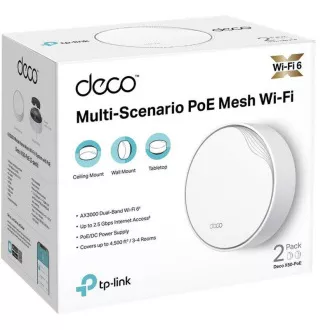 TP-Link Deco X50-PoE(2er-Pack) - AX3000 Multi-Gig 2.5 Gbps Mesh Wi-Fi 6 System mit PoE - HomeShield (2er-Pack) TP-Link Deco X50-PoE(2er-Pack) - AX3000 Multi-Gig 2.5 Gbps Mesh Wi-Fi 6 System mit PoE - HomeShield (2er-Pack)