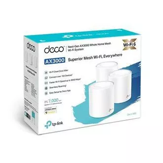 TP-Link Deco X60(3er-Pack) - AX5400 Mesh Wi-Fi 6 System für Smart Home - HomeCare - (3er-Pack) TP-Link Deco X60(3er-Pack) - AX5400 Mesh Wi-Fi 6 System für Smart Home - HomeCare - (3er-Pack)