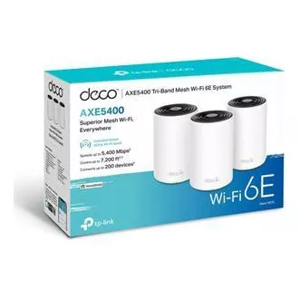 TP-Link Deco XE75 Pro(3er-Pack) - Multi-Gig 2.5 Gbps AXE5400 Tri-Band Mesh Wi-Fi 6E System, HomeShield (3er-Pack) TP-Link Deco XE75 Pro(3er-Pack) - Multi-Gig 2.5 Gbps AXE5400 Tri-Band Mesh Wi-Fi 6E System, HomeShield (3er-Pack)