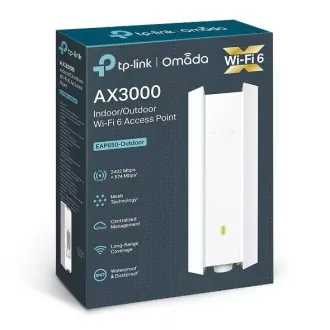 TP-Link EAP650-Outdoor - AX3000 WIFI Access Point Omada 1xGLAN, PoE/Passiv PoE Mast/Wandmontage Überspannungsschutz TP-Link EAP650-Outdoor - AX3000 WIFI Access Point Omada 1xGLAN, PoE/Passiv PoE Mast/Wandmontage Überspannungsschutz