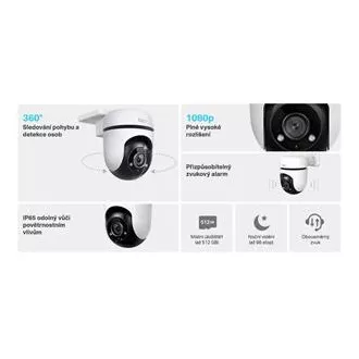 TP-Link Tapo C500 - Außen-WiFi-Kamera PTZ-Dome, 2MP (1920x1080), ONVIF TP-Link Tapo C500 - Außen-WiFi-Kamera PTZ-Dome, 2MP (1920x1080), ONVIF
