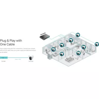 TP-Link VIGI C450(4mm) Revolverkamera, 5MP, 4mm, Voll-Farbe