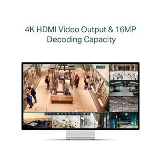 TP-LINK VIGI NVR1104H-4P 4-Kanal, 4x Lan mit PoE, 2x USB