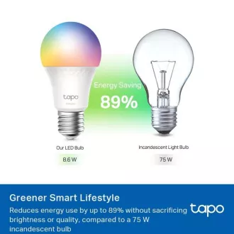 TP-Link Tapo L535E, Smart Wi-Fi LED-Glühbirne Farbe, 2500-6500K, E27