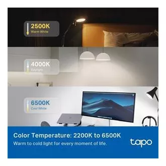 TP-Link Tapo L535E, Smart Wi-Fi LED-Glühbirne Farbe, 2500-6500K, E27