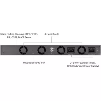 TP-Link SG6654X Omada 48-Port Gigabit Stackable L3 Switch, 48 Gigabit RJ45 Ports und 6× 10 Gbps SFP Steckplätze TP-Link SG6654X Omada 48-Port Gigabit Stackable L3 Switch, 48 Gigabit RJ45 Ports und 6× 10 Gbps SFP Steckplätze