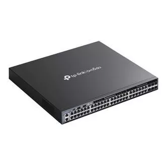 TP-Link SG6654X Omada 48-Port Gigabit Stackable L3 Switch, 48 Gigabit RJ45 Ports und 6× 10 Gbps SFP Steckplätze TP-Link SG6654X Omada 48-Port Gigabit Stackable L3 Switch, 48 Gigabit RJ45 Ports und 6× 10 Gbps SFP Steckplätze