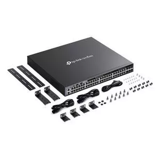 TP-Link SG6654X Omada 48-Port Gigabit Stackable L3 Switch, 48 Gigabit RJ45 Ports und 6× 10 Gbps SFP Steckplätze TP-Link SG6654X Omada 48-Port Gigabit Stackable L3 Switch, 48 Gigabit RJ45 Ports und 6× 10 Gbps SFP Steckplätze