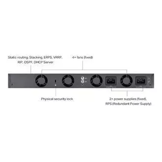 TP-Link SG6654X Omada 48-Port Gigabit Stackable L3 Switch, 48 Gigabit RJ45 Ports und 6× 10 Gbps SFP Steckplätze TP-Link SG6654X Omada 48-Port Gigabit Stackable L3 Switch, 48 Gigabit RJ45 Ports und 6× 10 Gbps SFP Steckplätze