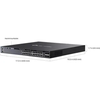 TP-Link SG6428XHP Omada 24-Port Gigabit RJ45 stapelbarer L3 PoE Switch, 720 W PoE Gesamtbudget TP-Link SG6428XHP Omada 24-Port Gigabit RJ45 stapelbarer L3 PoE Switch, 720 W PoE Gesamtbudget