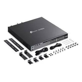TP-Link SG6428XHP Omada 24-Port Gigabit RJ45 stapelbarer L3 PoE Switch, 720 W PoE Gesamtbudget TP-Link SG6428XHP Omada 24-Port Gigabit RJ45 stapelbarer L3 PoE Switch, 720 W PoE Gesamtbudget