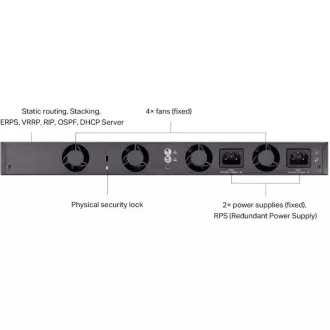 TP-Link SG6428X Omada 24 Port Gigabit RJ45 stapelbarer L3 Switch, 4×10 Gbps SFP Steckplätze TP-Link SG6428X Omada 24 Port Gigabit RJ45 stapelbarer L3 Switch, 4×10 Gbps SFP Steckplätze