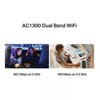 MERCUSYS MA30H - AC1300 Wireless Dual Band USB Adapter - Antenne, hohe Verstärkung