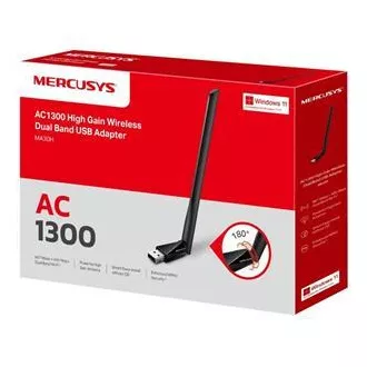 MERCUSYS MA30H - AC1300 Wireless Dual Band USB Adapter - Antenne, hohe Verstärkung