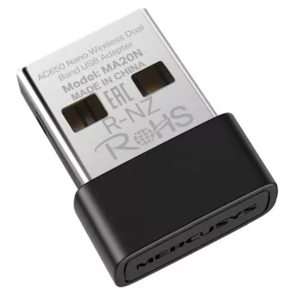MERCUSYS MA20N - AC650 Drahtloser Dual-Band USB Nano Adapter MERCUSYS MA20N - AC650 Drahtloser Dual-Band USB Nano Adapter