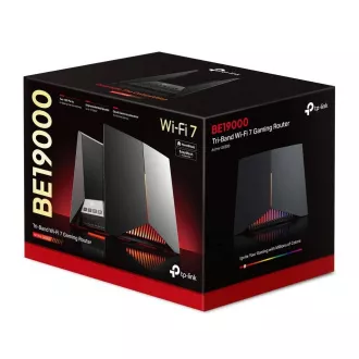 TP-Link Archer GE800 - BE19000, 1x10GLAN, 2x2.5GLAN, 4xLAN, 1x USB 3.0, Tri-Band Gaming Wi-Fi 7 Router, HomeShiel™, EasyMesh™